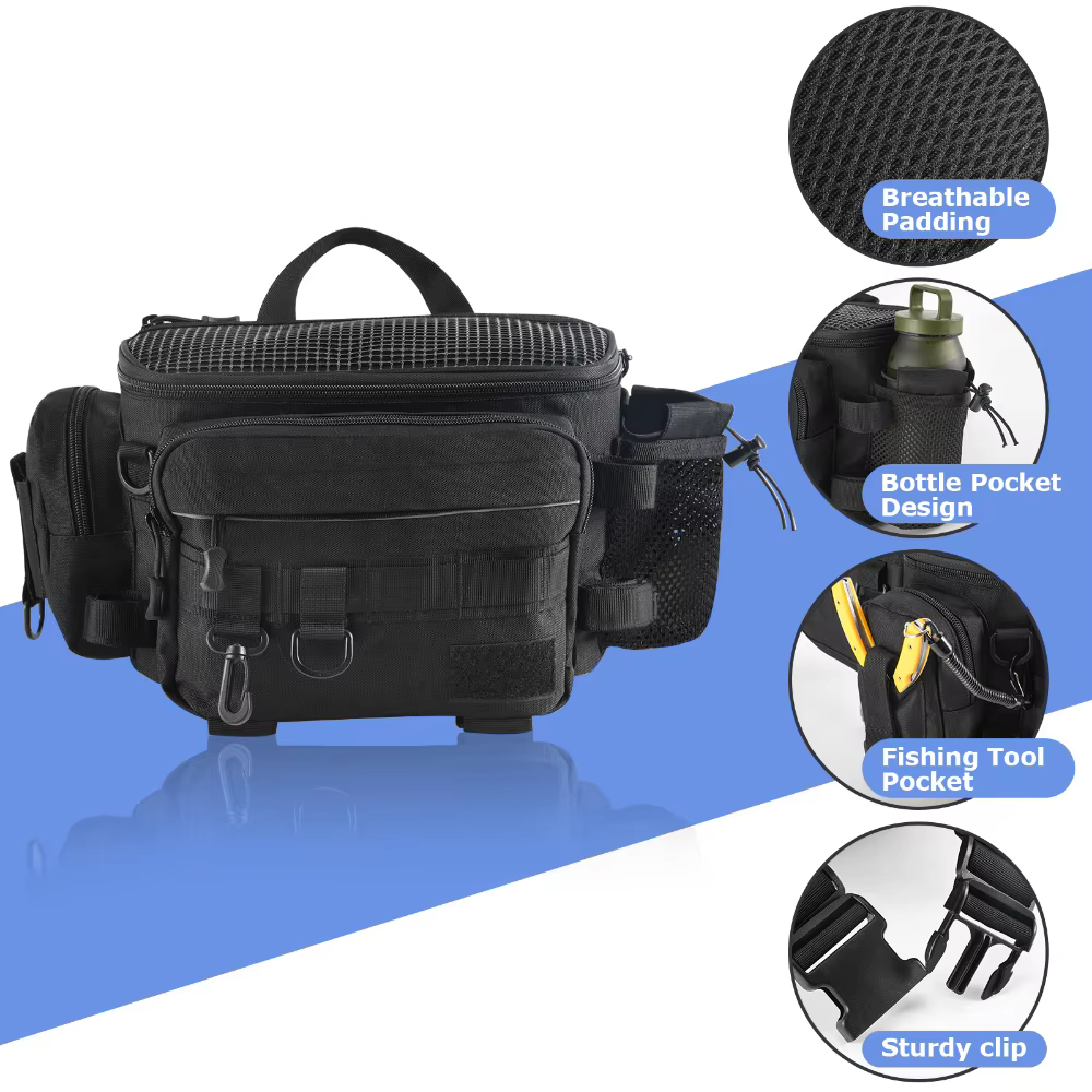 Goture Bolsa Bandolera de Pesca para Señuelos, Vinilos y Accesorios - imagen 3