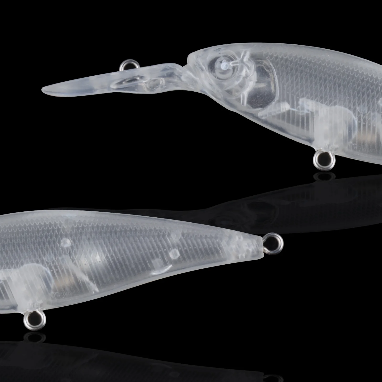 Señuelos duros transparentes DIY