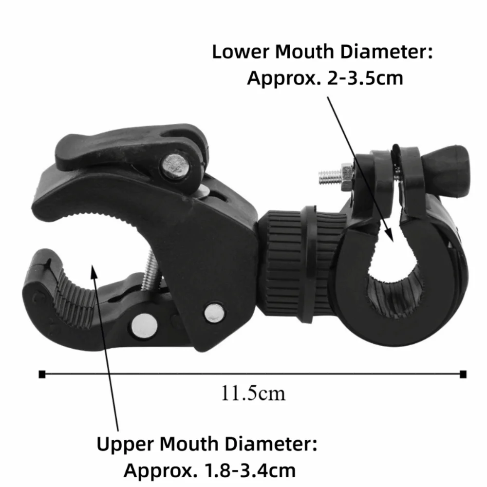 Soporte de luz universal para bicicleta - vista frontal