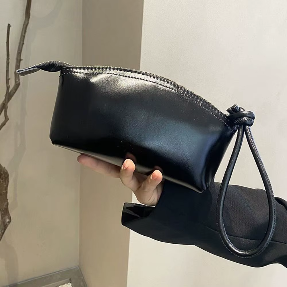 Bolso Clutch Cuero Curtido Vegetal Gran Capacidad – Ligero Diseño Simple - imagen 2