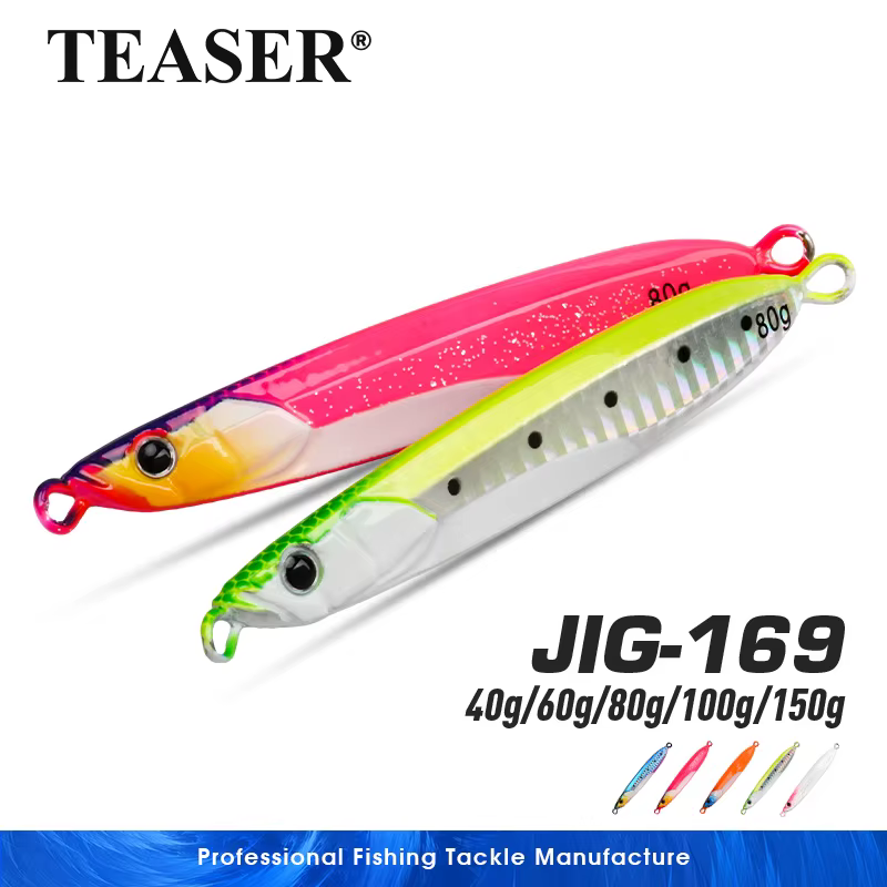 Metal Jig Teaser J169 Slow Fall – Luz UV y Láser para agua salada - imagen 2