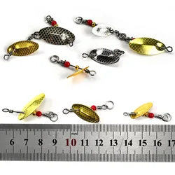 MNFT Cucharas giratorias con lentejuelas para trucha y lucio