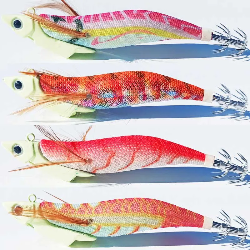 Jig de calamar con cabeza luminosa japonesa y fundición larga
