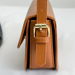 Bolso bandolera retro de cuero PU cuadrado gran capacidad