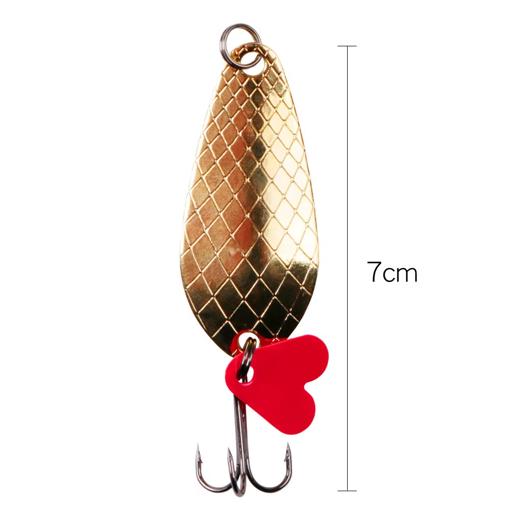 Cuchara Giratoria con Anzuelo Triple – Efecto Brillante para Pesca - imagen 5