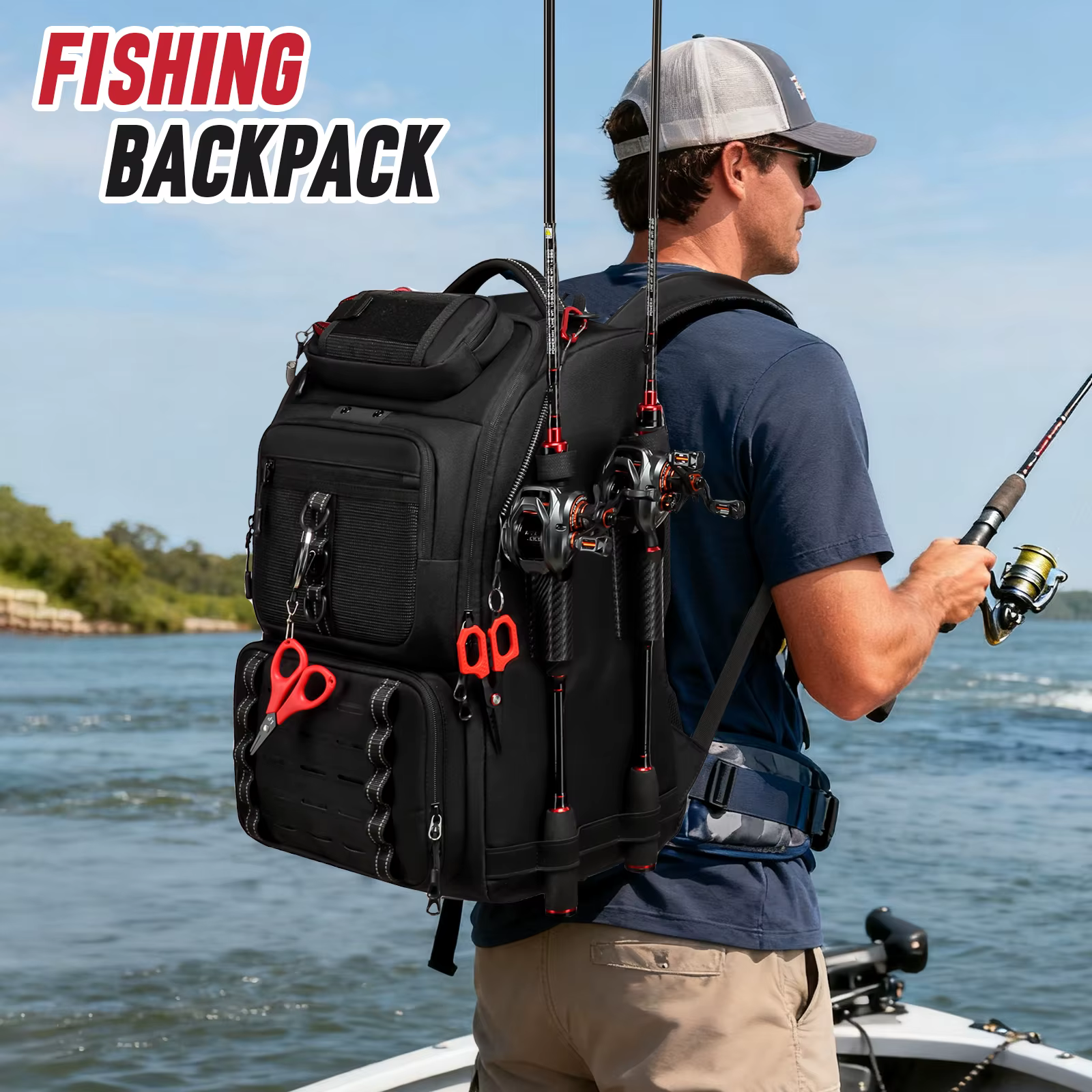 Mochila de Pesca Multifunción para Aparejos - imagen 4