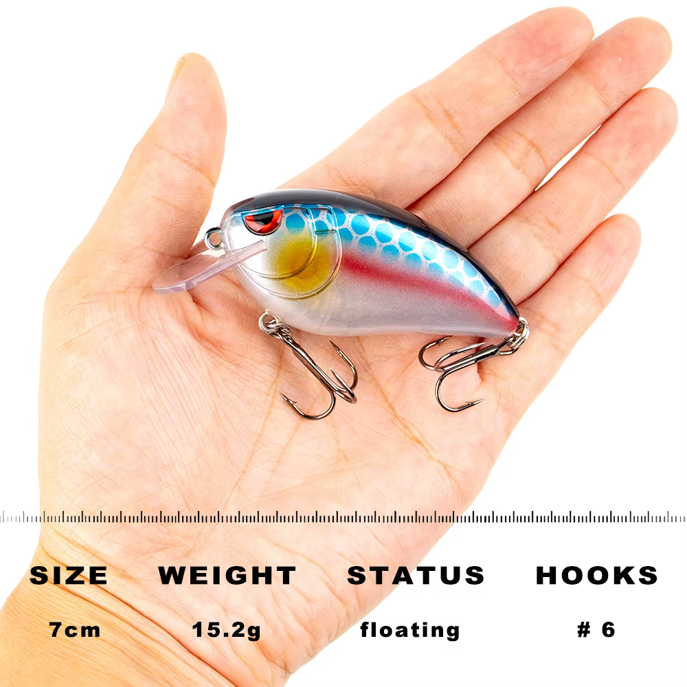 Señuelo flotante minnow con sonido y vibración CCLTBA – lubina/lucio - imagen 2