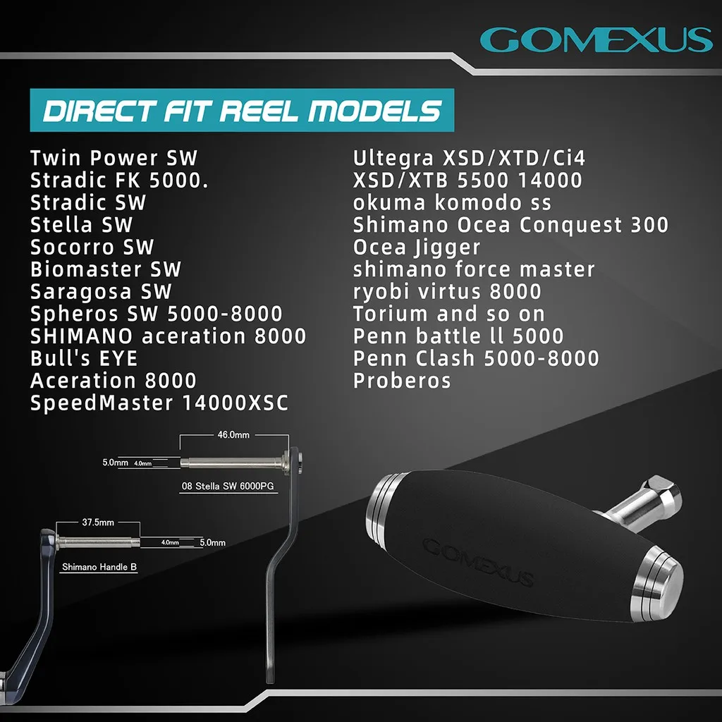 Gomexus perilla T-BAR de corcho para Shimano Ocea Conquest - imagen 4
