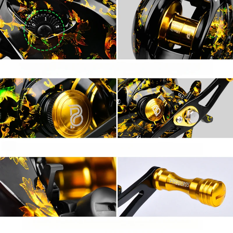 Carrete baitcasting robusto para lanzamientos largos agua salada y dulce - imagen 3