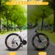 Adhesivos reflectantes para ruedas bicicleta con cuentas decorativas