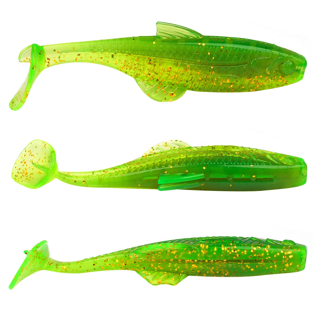 Señuelo de silicona Sunlure con forma pez T biomimético