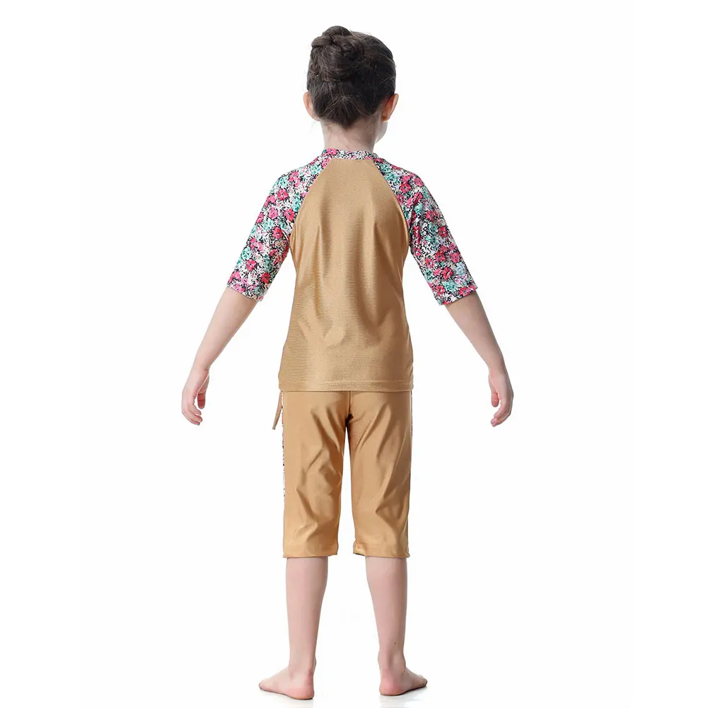 Traje de baño musulmán de nailon de secado rápido, top y shorts - imagen 2
