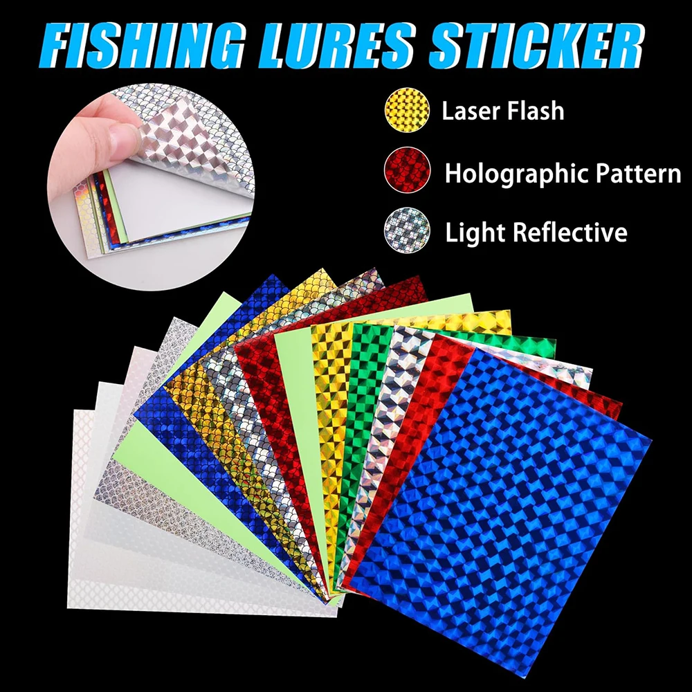 Pegatinas de peces holográficas