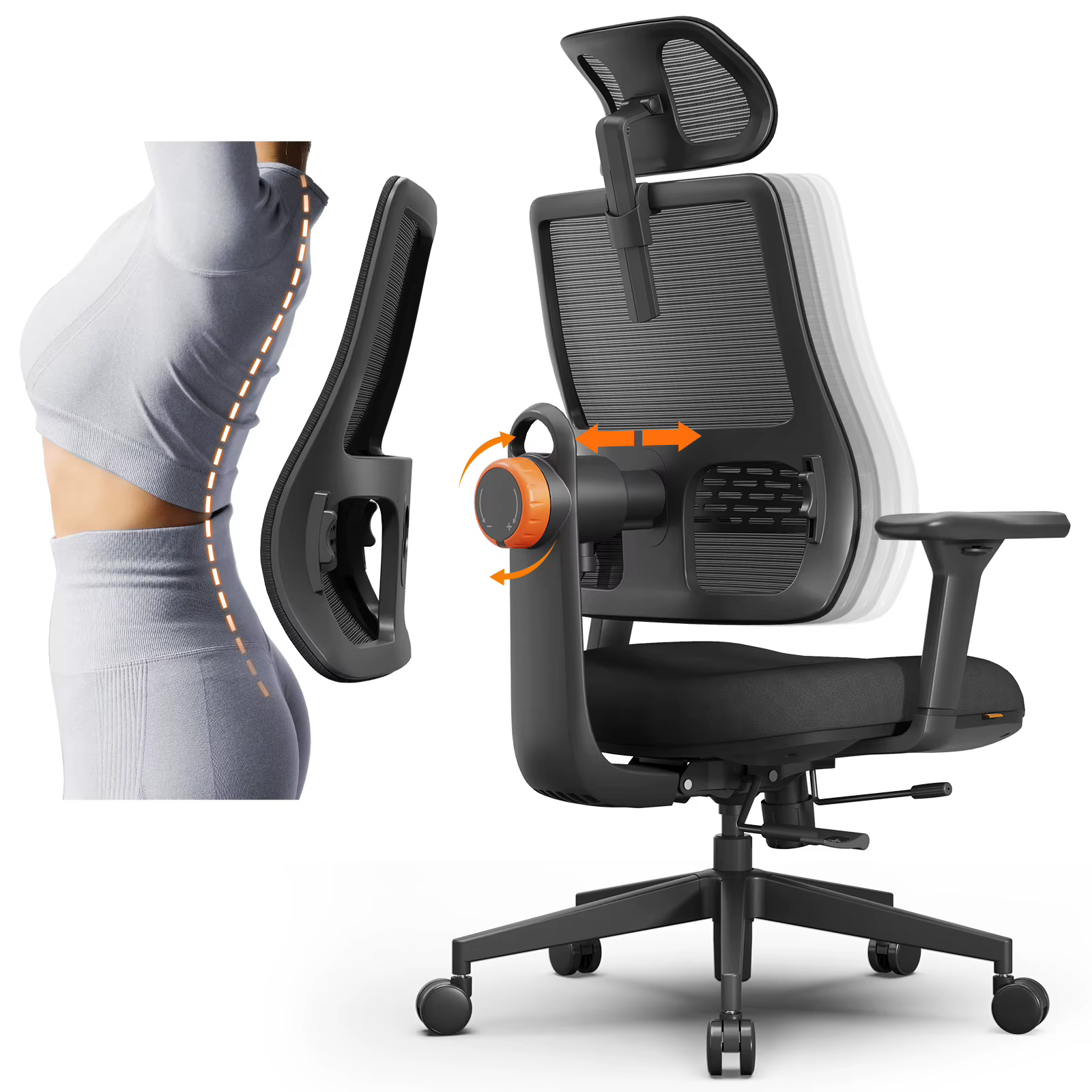 Silla Ergonómica NEWTRAL con Respaldo Automático y Lumbar Adaptativo - imagen 2