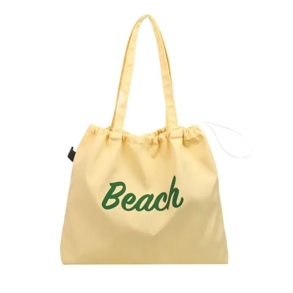 Bolso de lona de pesca letras impresas, hombro informal gran capacidad - imagen 4
