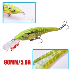 Señuelo Minnow 3D realista – Wobbler duro para pesca de depredadores