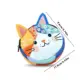 Monedero patchwork con gato y cremallera – bolsa de maquillaje