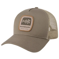 Bassdash Gorra de pesca ajustable malla trasera parche bordado