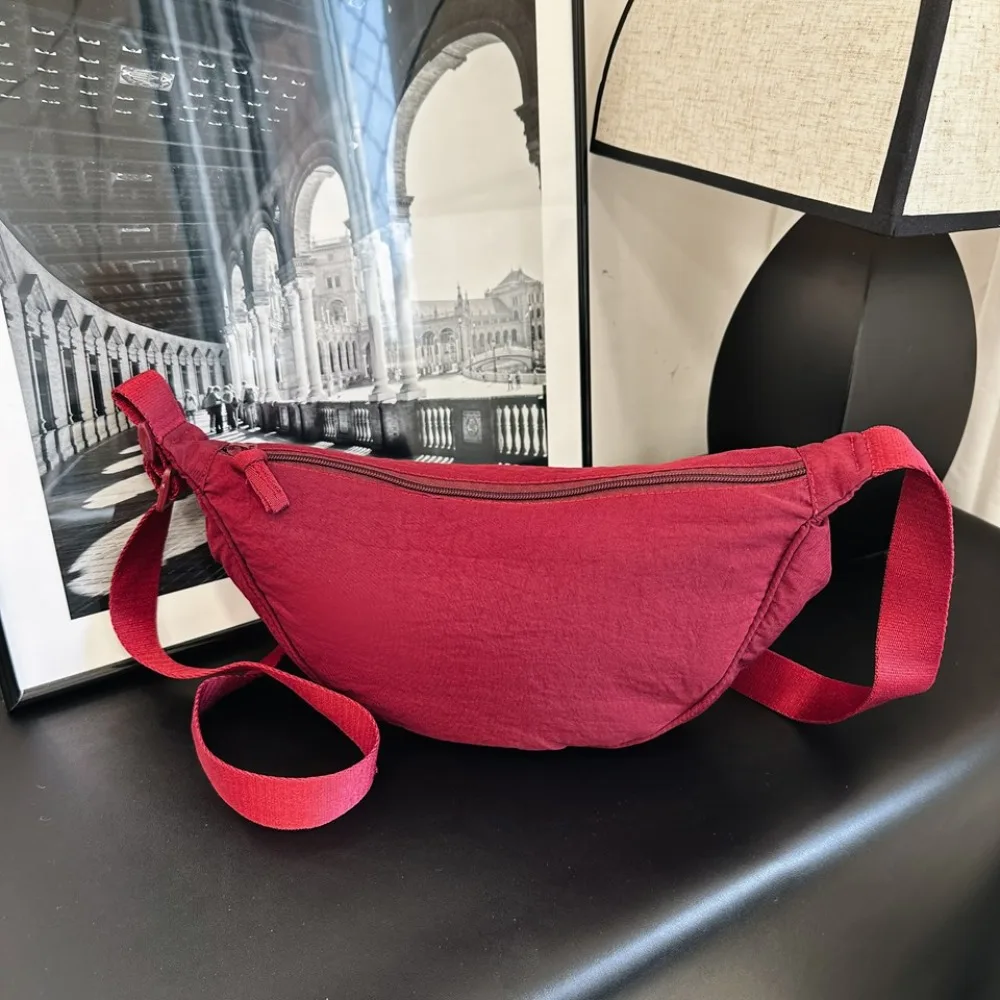 Bolso de hombro Dumpling nylon mujer gran capacidad color sólido - imagen 2