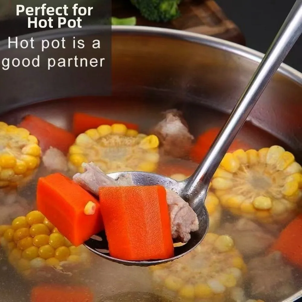 Cuchara hot pot de acero inoxidable resistente al calor - imagen 5