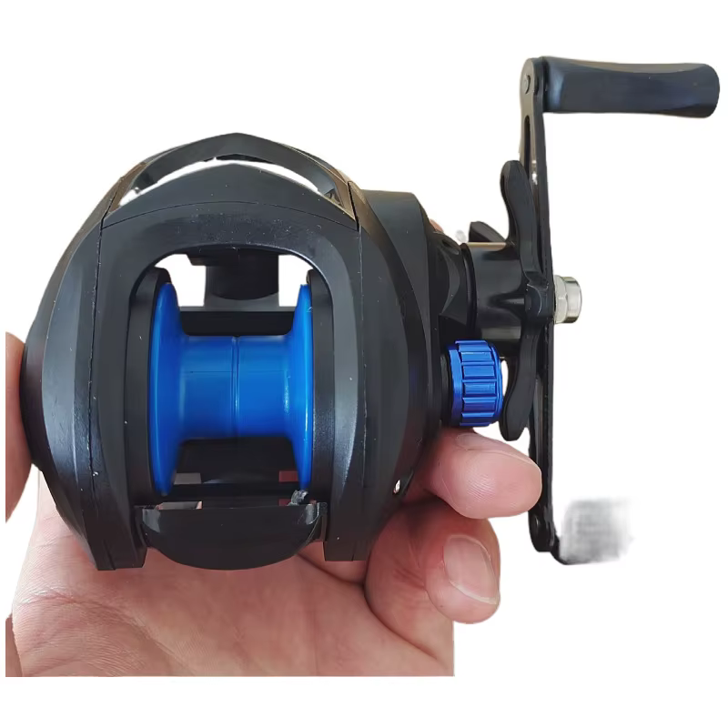 Carrete Baitcasting con Copa Metálica – Arrastre fuerte para mar y río