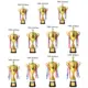 Trofeo de oro multitamaño para pesca, copa dorada personalizable - imagen 4