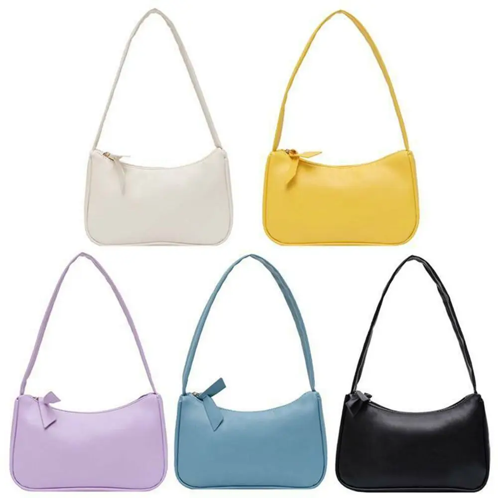 Bolso bandolera mini retro de cuero casual subaxilar - imagen 2