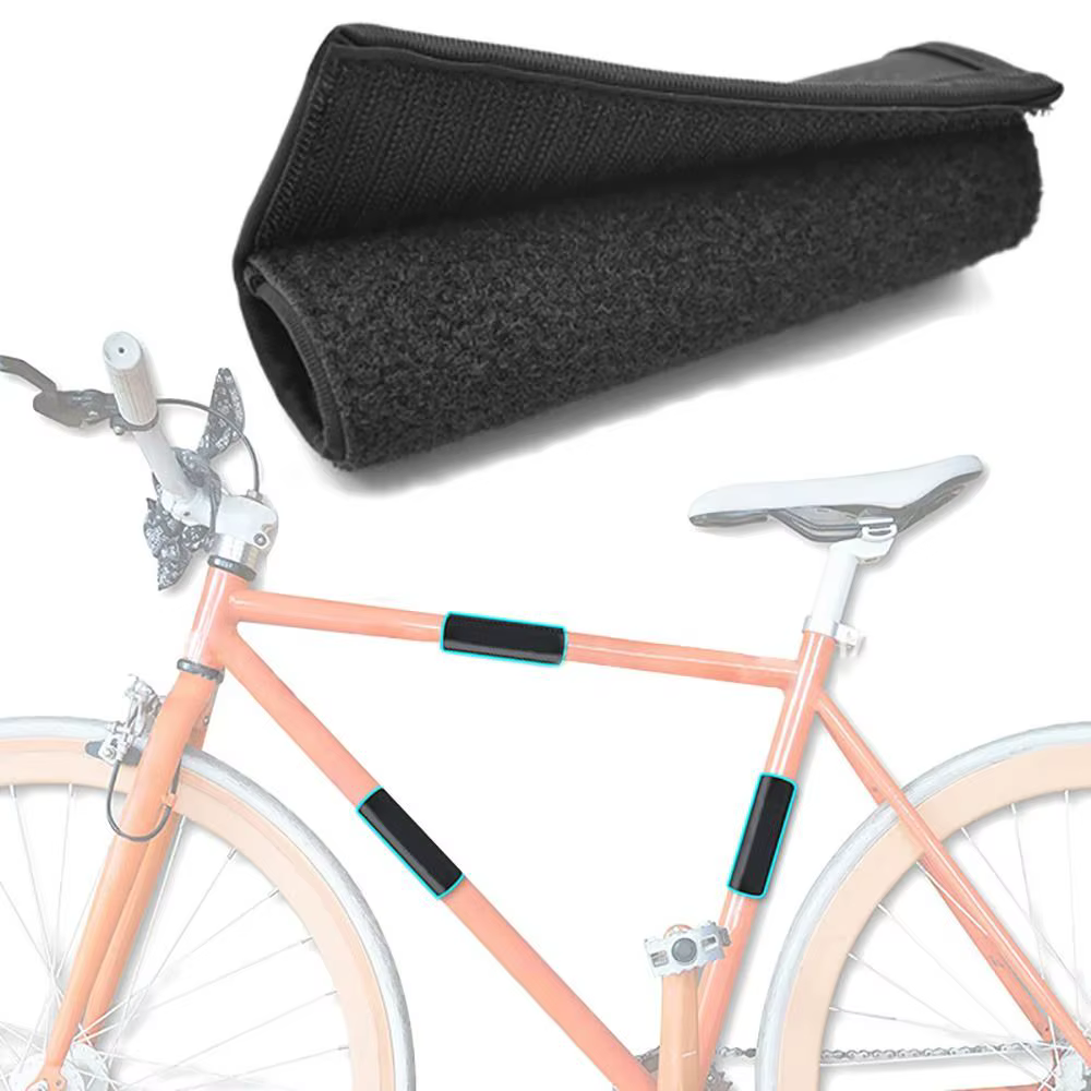 Protector Cuadro Bicicleta Negro – Almohadilla Antirrayazos - imagen 2
