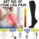 Calcetines de compresión hasta la rodilla elásticos de color sólido