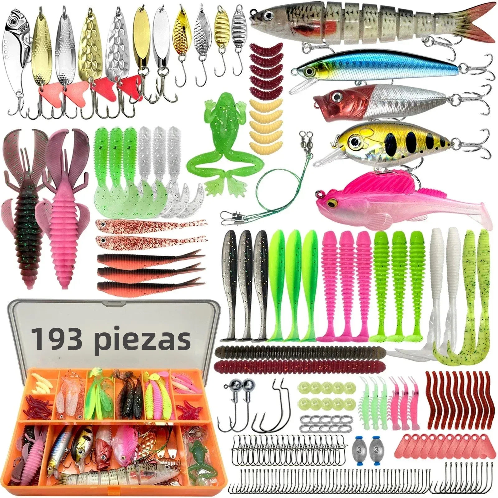 Kit de señuelos crankbait para lubina, trucha y lucio con cajas - imagen 5