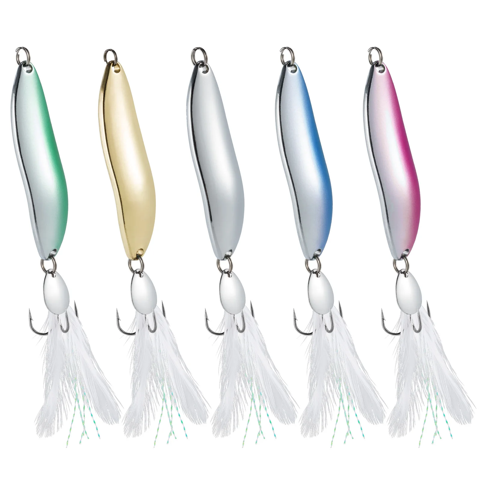 Close-up of polished spoon surface creating light reflections