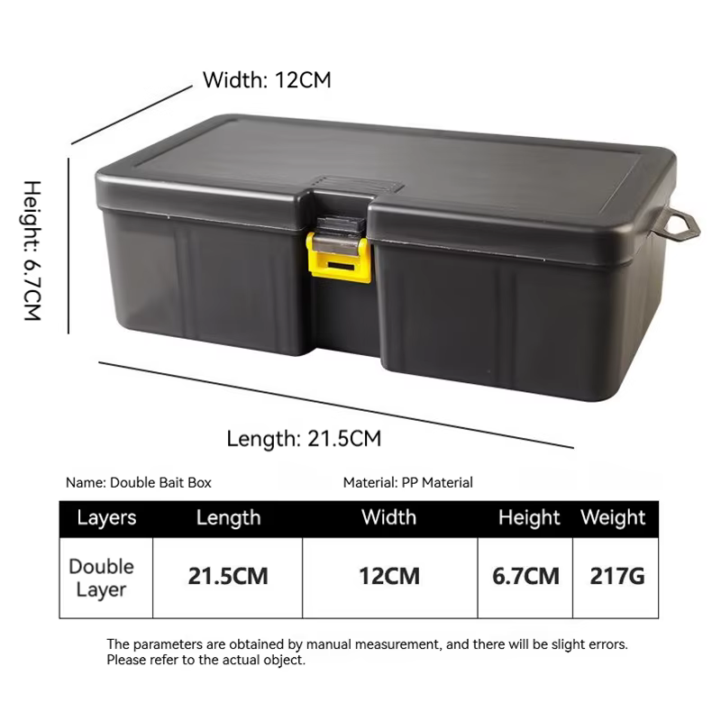 Caja de aparejos pesca doble capa gran capacidad para señuelos - imagen 2