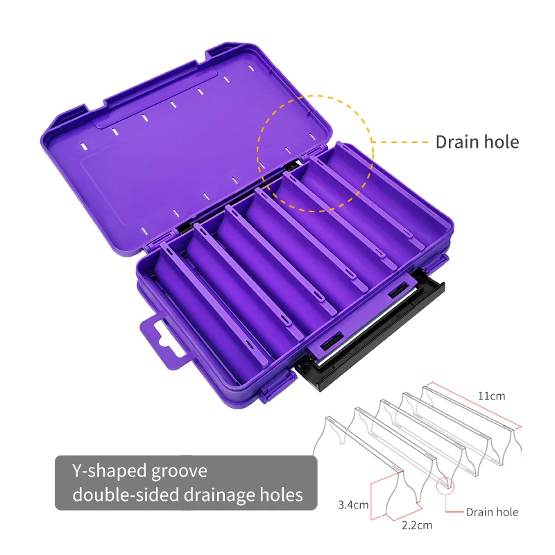 Caja doble cara para señuelos de calamar y accesorios de pesca - imagen 5