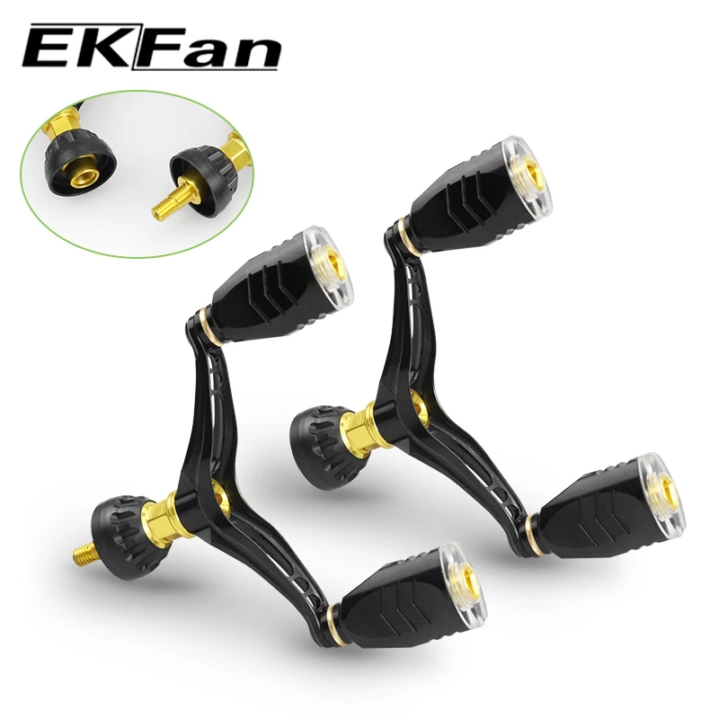 EKfan manivela de aluminio 7075 roscada para carretes Daiwa Shimano