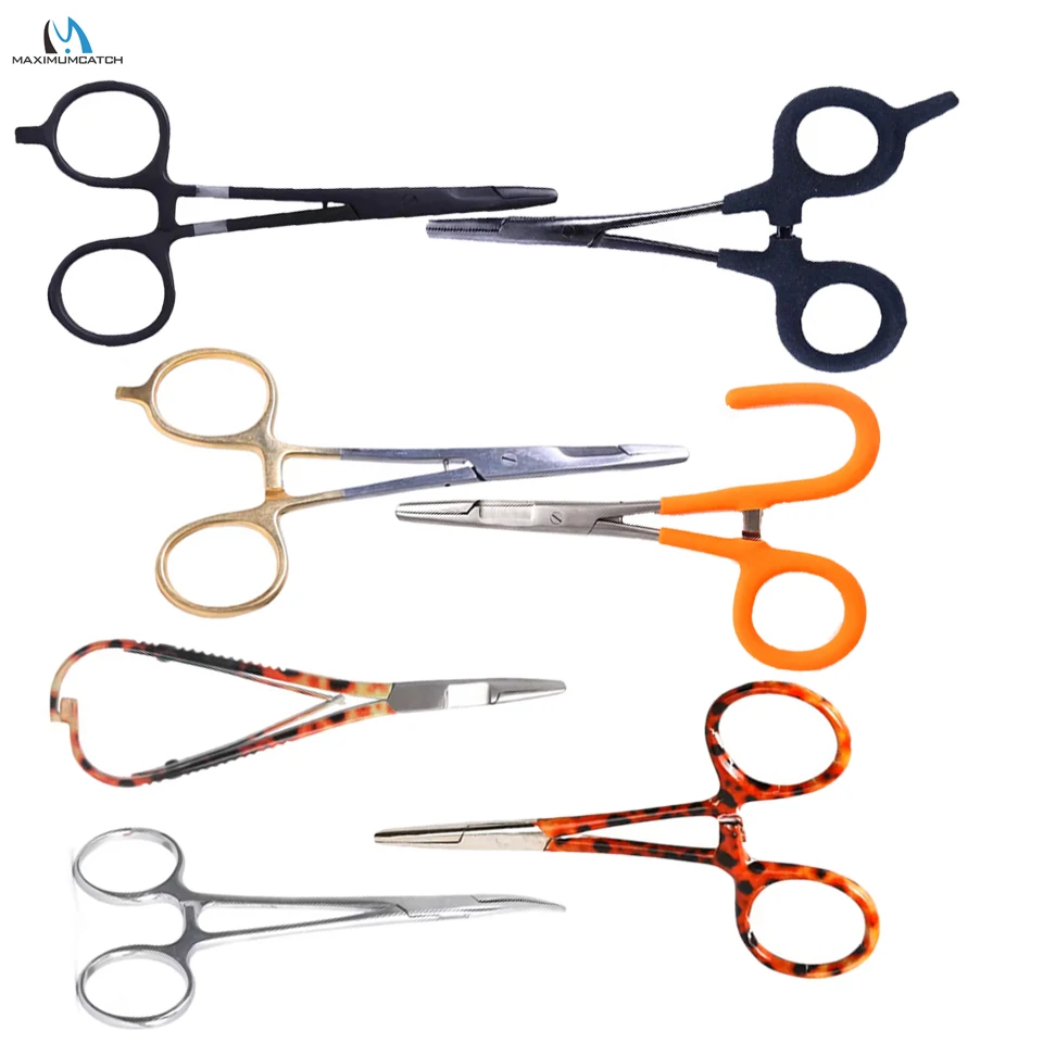 Pinzas curvas para pesca con mosca MAXIMUMCATCH de acero inoxidable - imagen 2