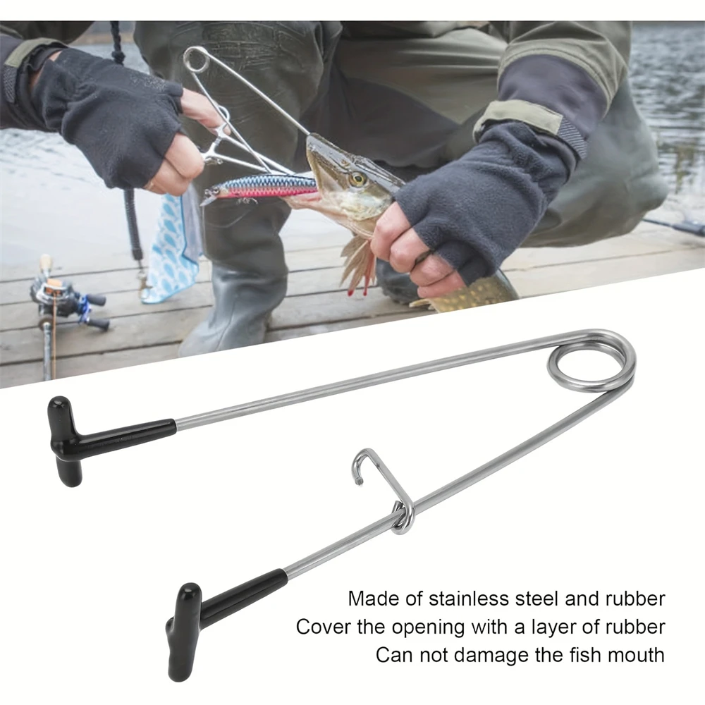 Expansor de boca de pescado de acero inoxidable con alicates
