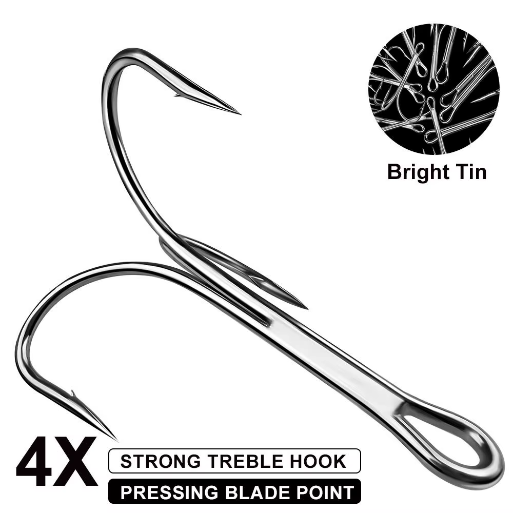 Probere Trigeminal Anzuelo Tiburón Triple 4X Extra Grande 6/0-10/0 - imagen 4