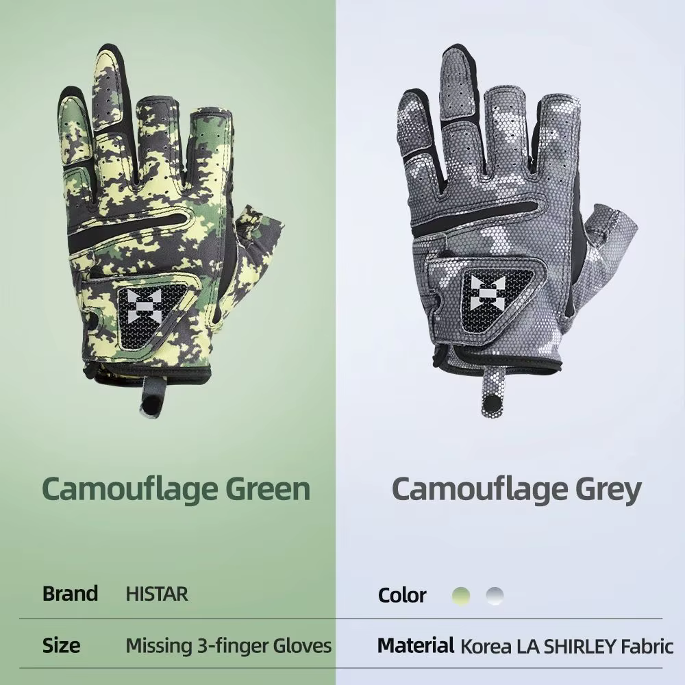 Guante de pesca HISTAR LA SHIRLEY – Lycra antideslizante camuflaje - imagen 3