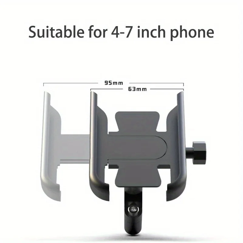 Soporte instalado con teléfono en posición vertical