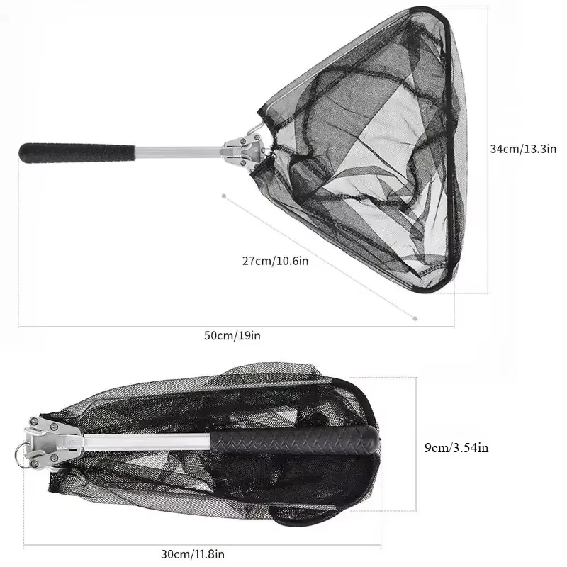 Red de pesca plegable para kayak, lubina y trucha - imagen 4