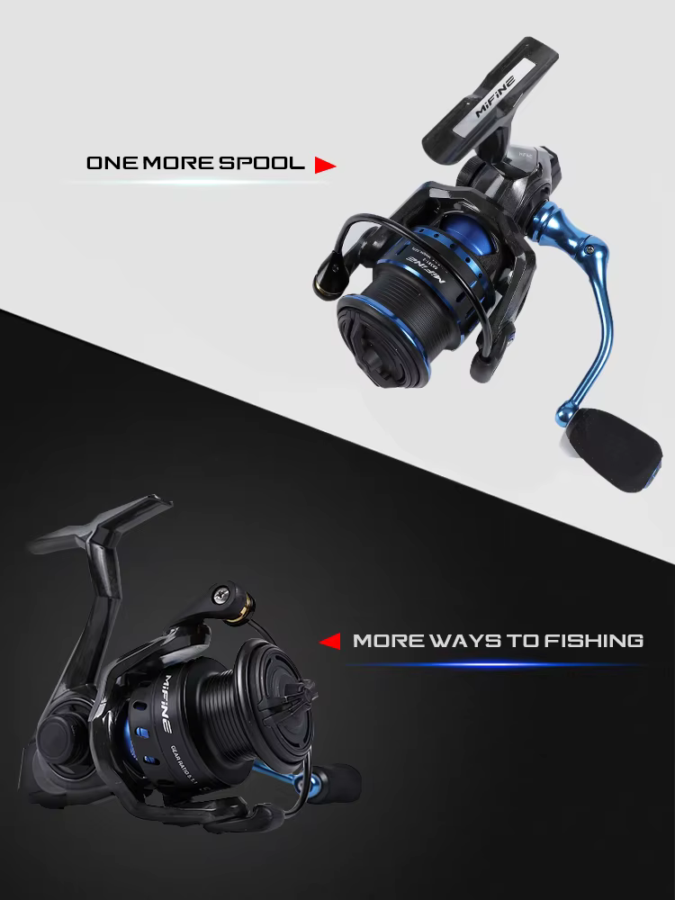 MIFINE Tech 201G – Carrete spinning carbono ligero agua dulce mar - imagen 3