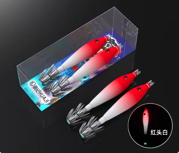 Seaknight señuelo luminoso tentador para calamar de doble capa - imagen 4