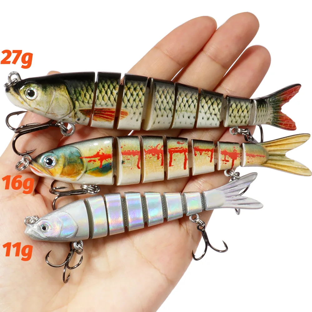 Señuelo Swimbait multiarticulado hundimiento – Pez biónico lubina