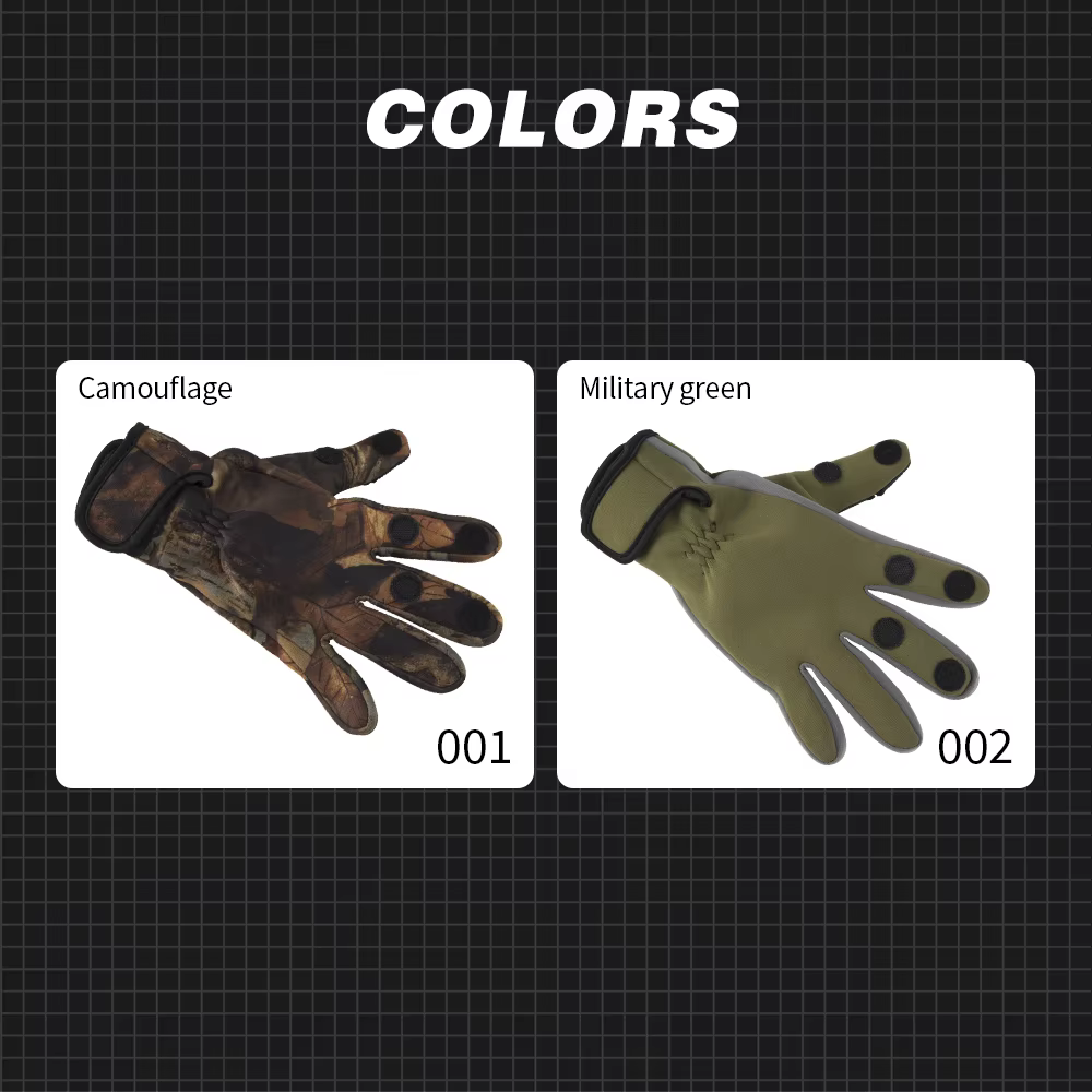 Guantes Hunthouse pesca invierno – Neopreno dos dedos transpirables - imagen 5