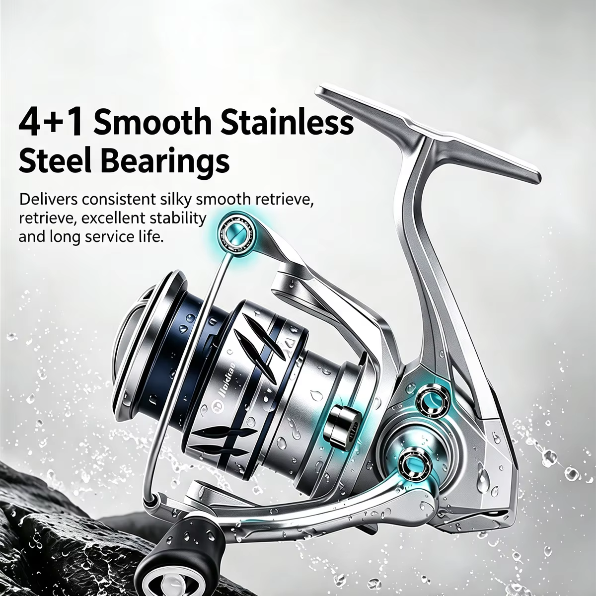 Carrete de spinning Mavllos D2 ligero para agua dulce y salada - imagen 4