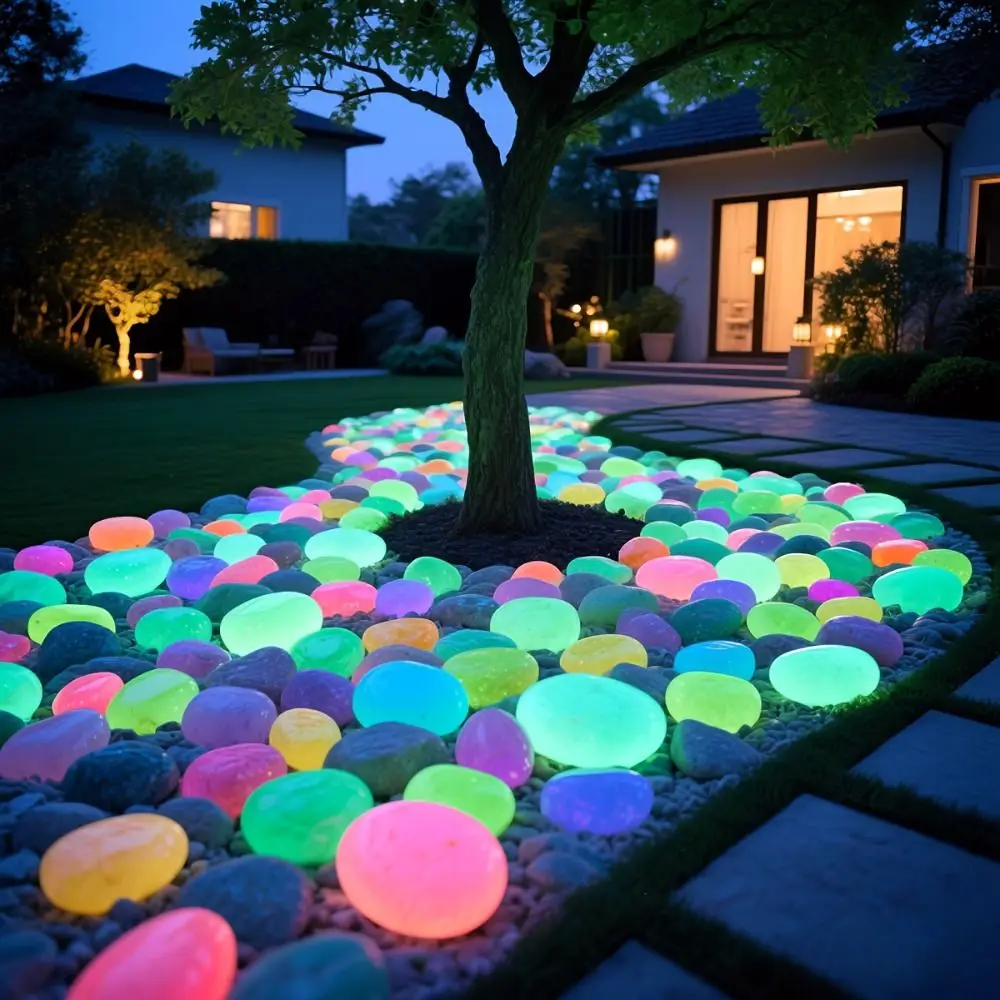 Piedras luminosas alto brillo hechas a mano para brillar en la oscuridad