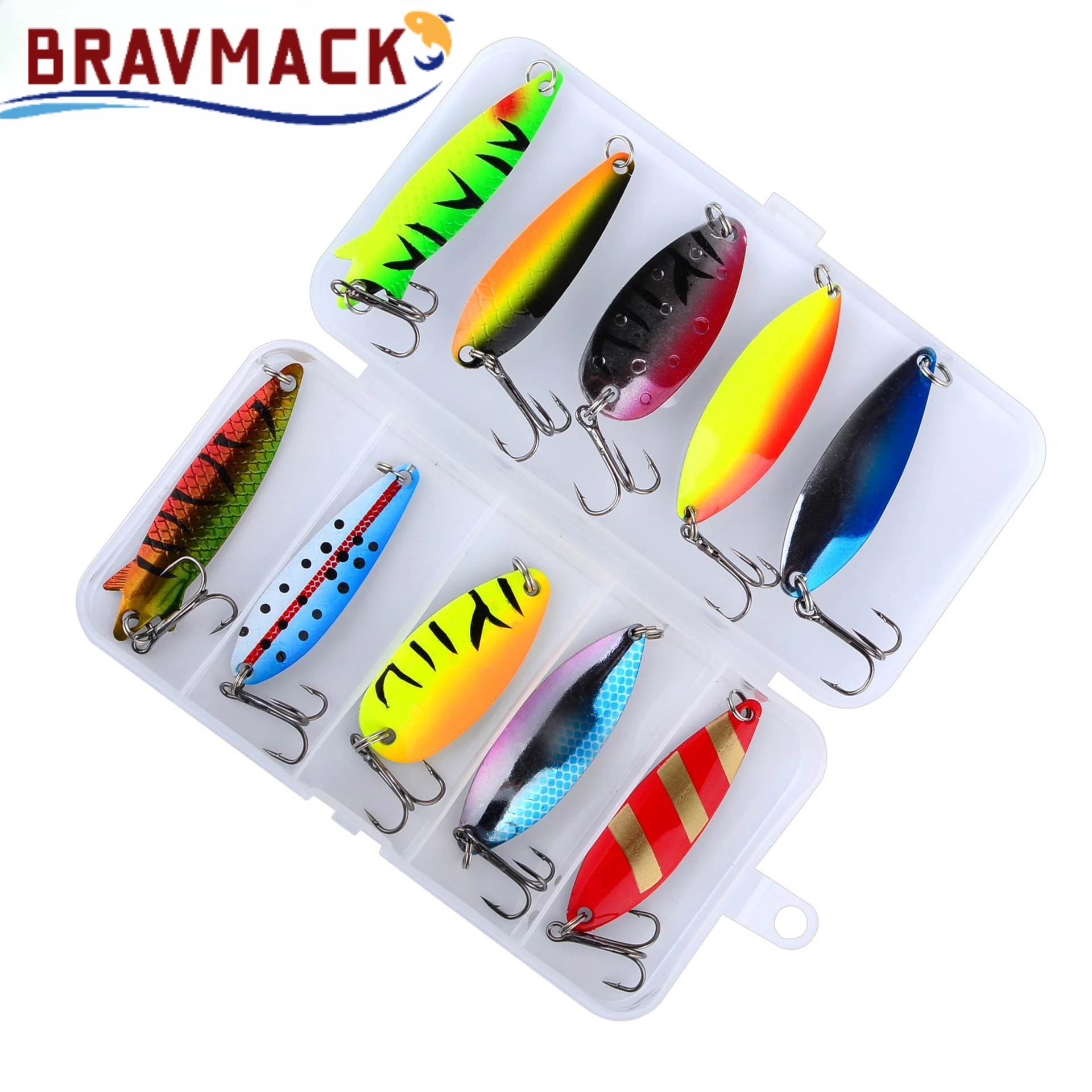 BRAVMACK Cucharas giratorias de metal duro para carpas – Agua dulce - imagen 5