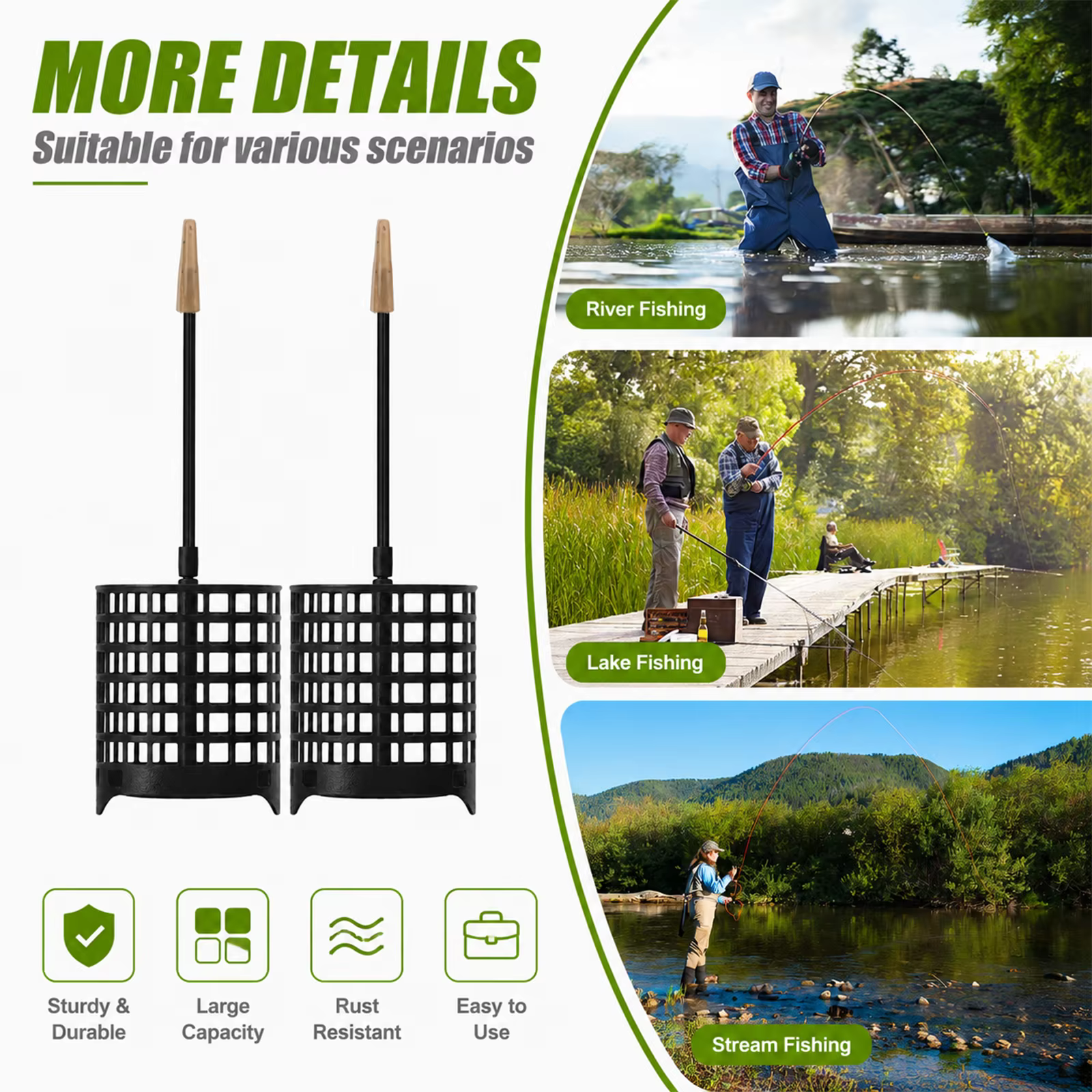 Tubo Feeder In-Line Largo para Carpas con Peso Ajustable - imagen 2
