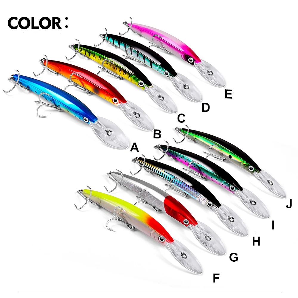 Colores disponibles y acabado minnow