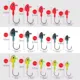 Anzuelo jig head de invierno con cabeza de plomo y cebo metal